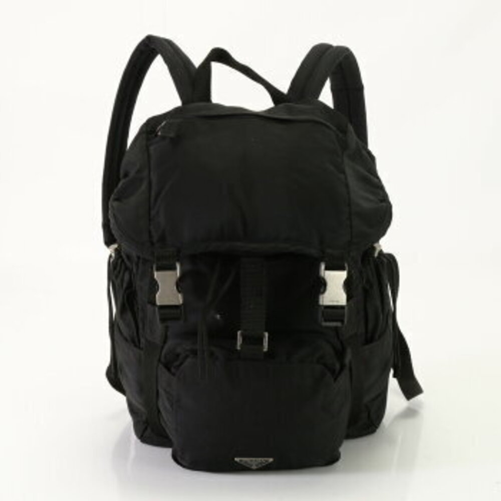 Prada Tessuto leather backpack shoulder bag business document EEV